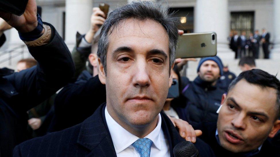 US President Donald Trump"s former lawyer Michael Cohen exits Federal Court after entering a guilty plea in Manhattan, New York City, U.S., November 29, 2018.