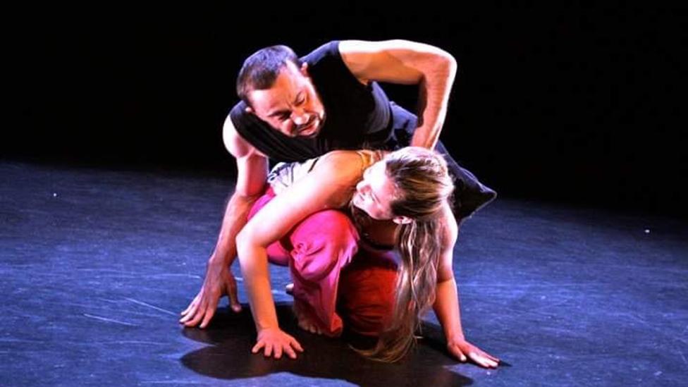 Dave Toole and Lucy Hind dancing