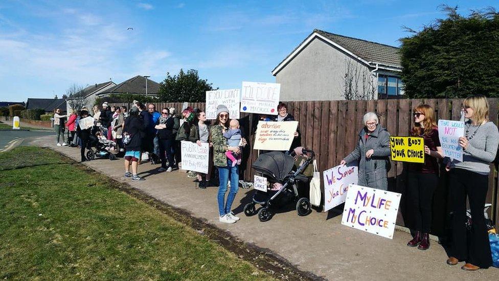 Group protesting