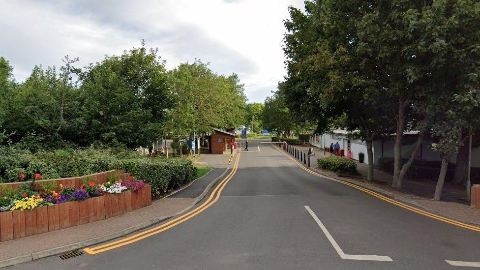 Entrance to part of the Haven site