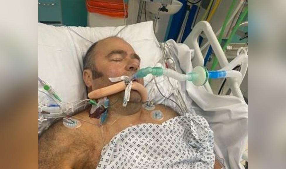 Wayne Bowring in hospital