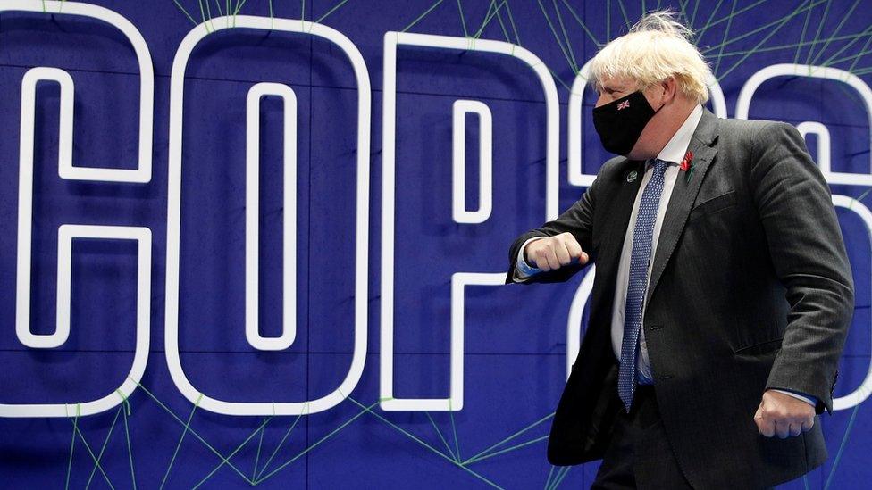 Boris Johnson at COP26