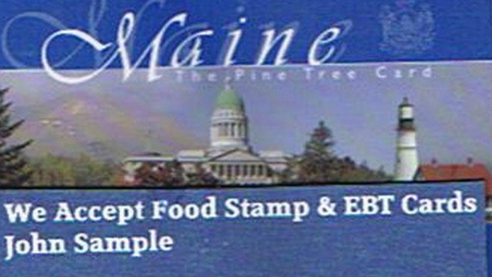 Image of sample Maine EBT card