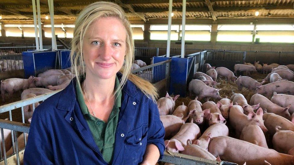 Gloucestershire pig farmer Sophie Hope