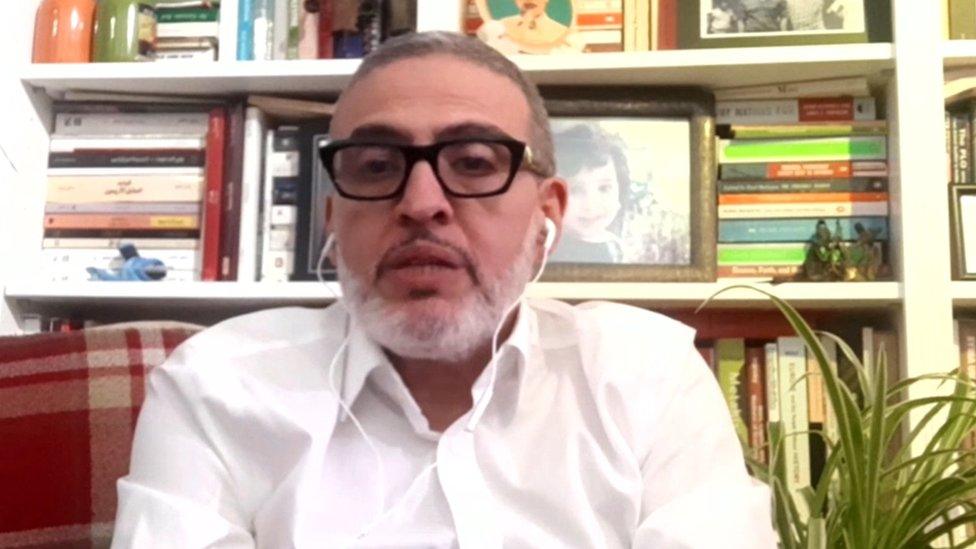 Professor Abu-Sittah spoke to the BBC after returning to London