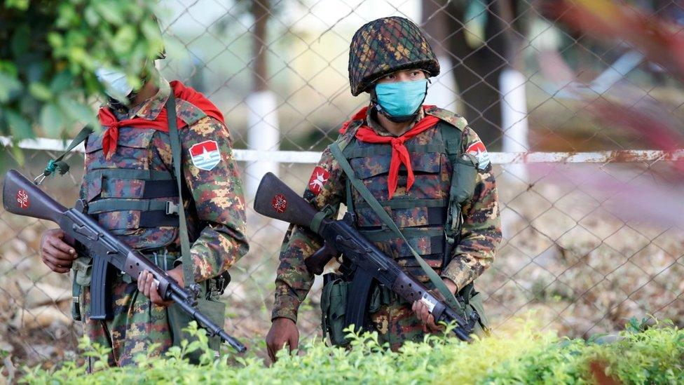 Myanmar soldiers