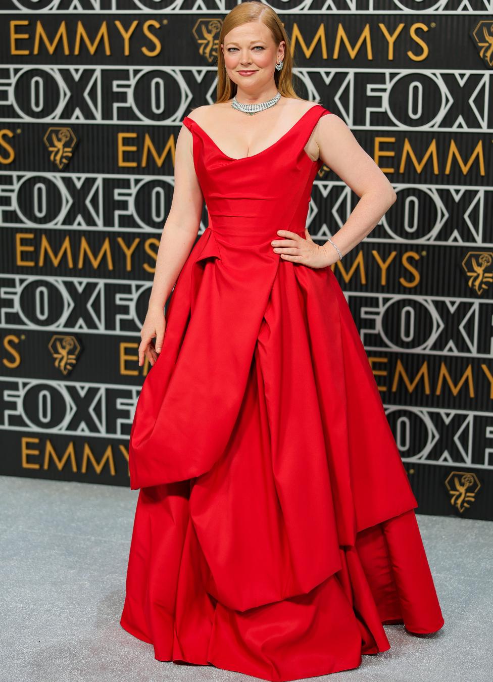 Sarah Snook attends the 75th Primetime Emmy Awards at Peacock Theater on January 15, 2024 in Los Angeles, California.