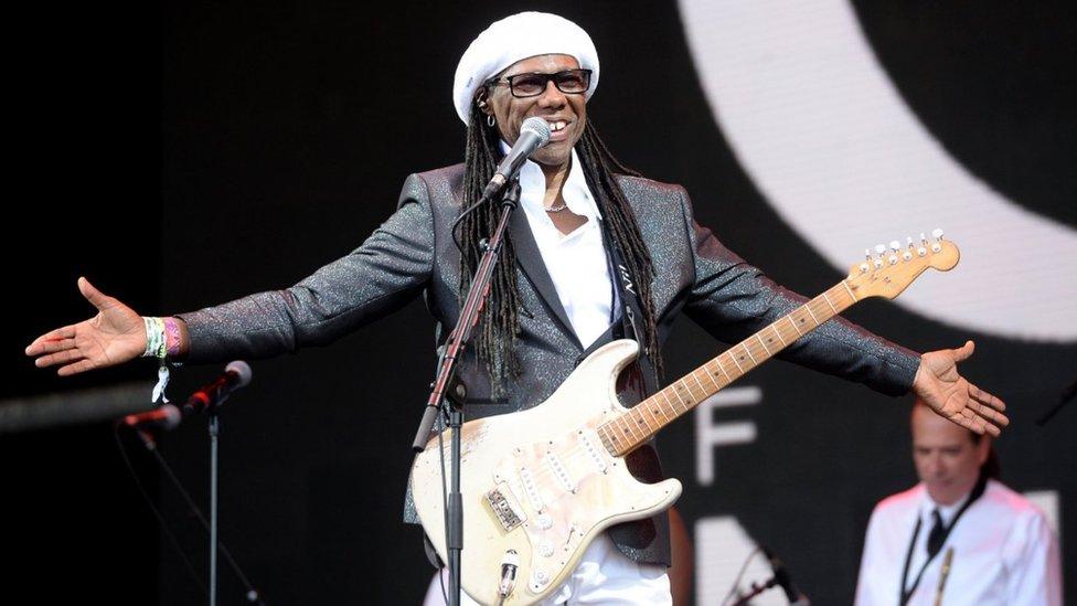 Nile Rodgers and Chic perform at Glastonbury Festival