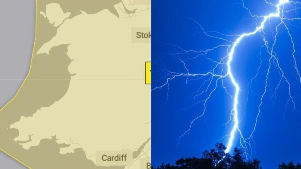 Rhybudd storm o daranau