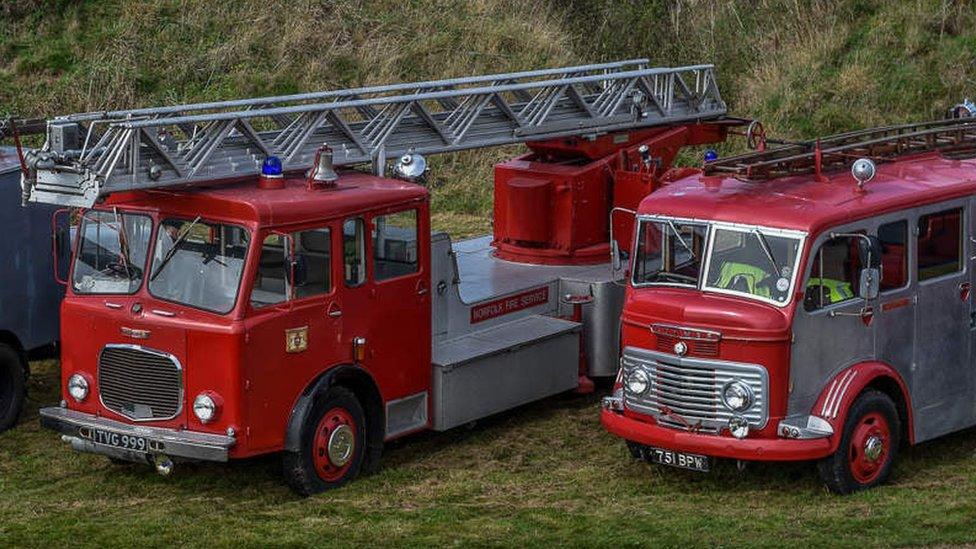 Fire engines from the 1950s