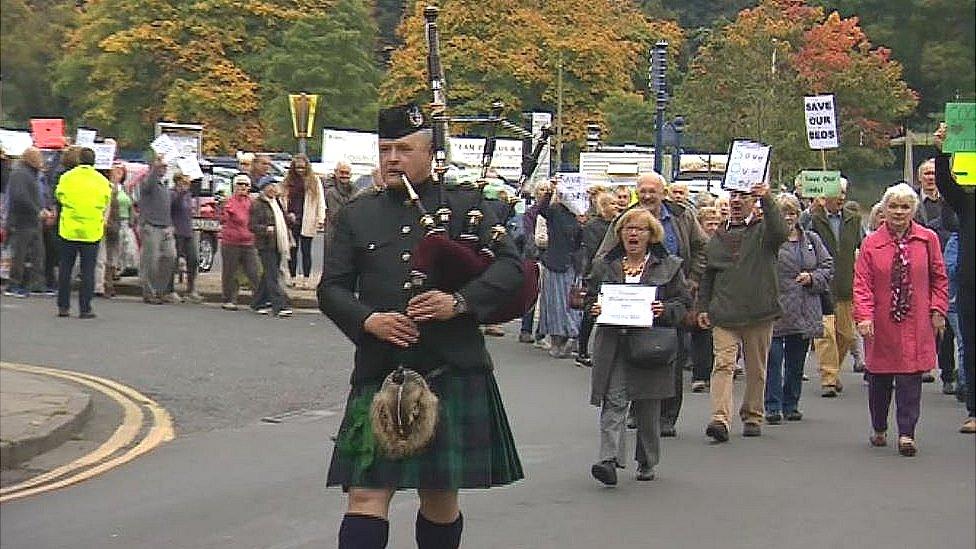 Rothbury hospital protest