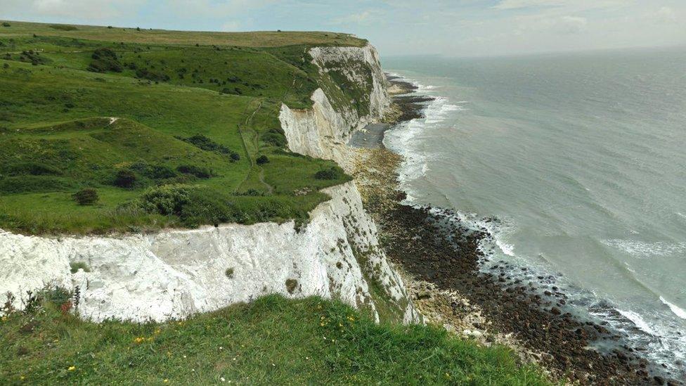 Cliffs at Langdon Bay