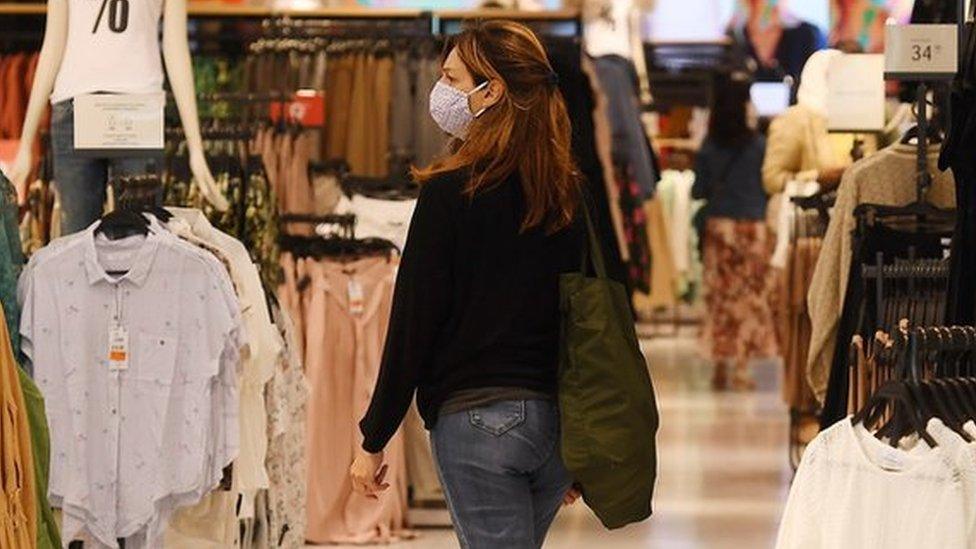 Woman in a shop