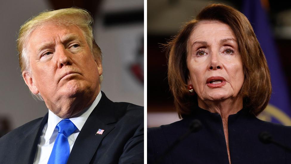 President Trump and House Speaker, Nancy Pelosi, 24 Jan 2019