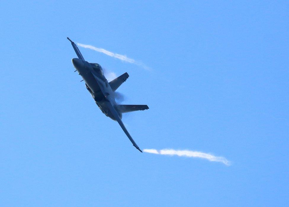 Plane at airshow