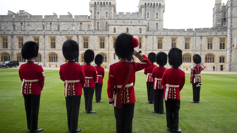 Royal Guardsmen at Windsor Castle