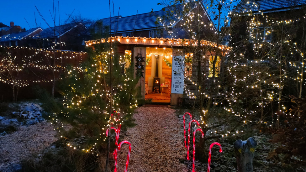 The outside of the grotto