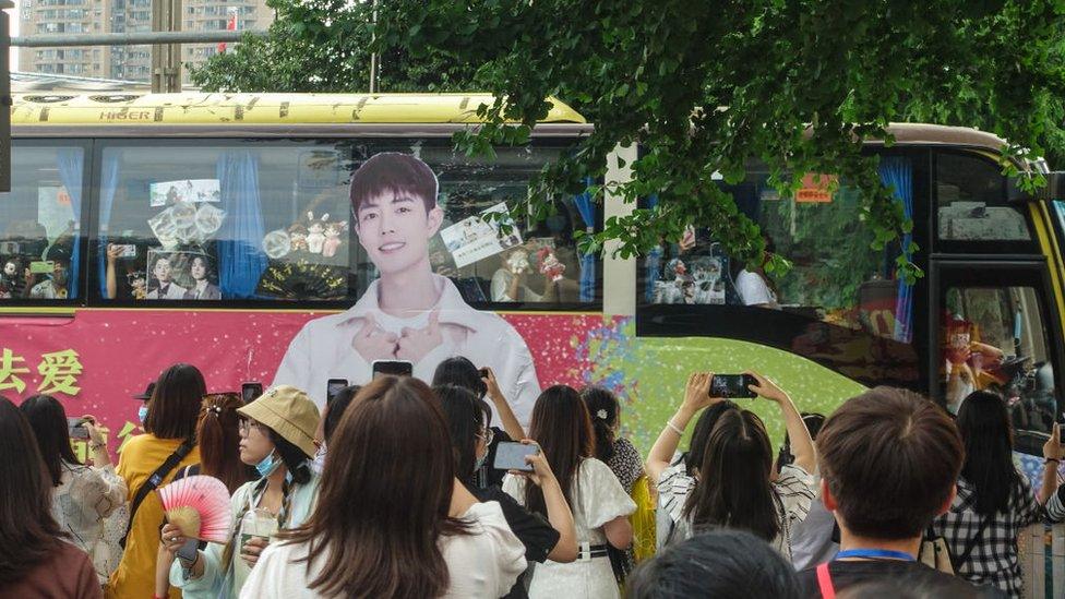 Fans chartered cars for parades and bought huge bouquets of flowers to celebrate their idol's success.