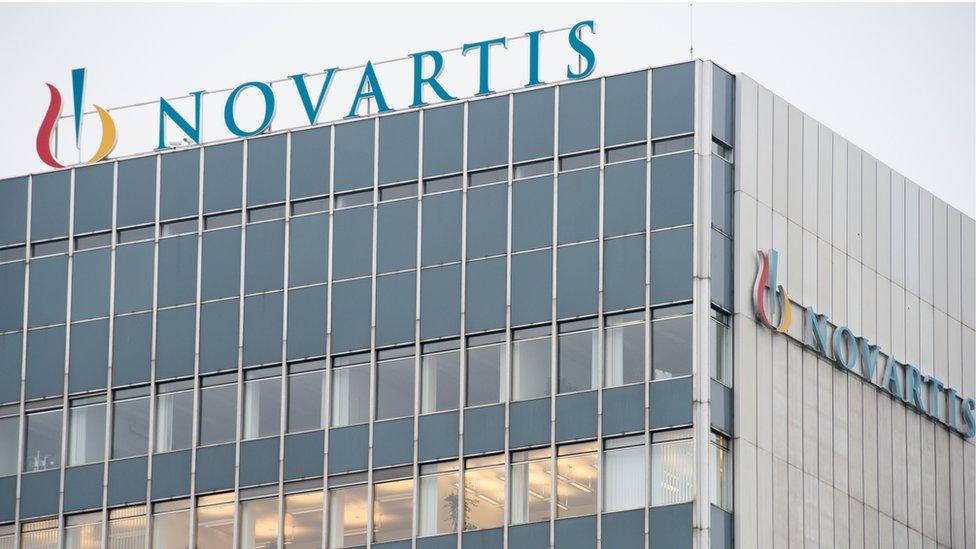 The headquarters of Swiss pharmaceutical giant Novartis