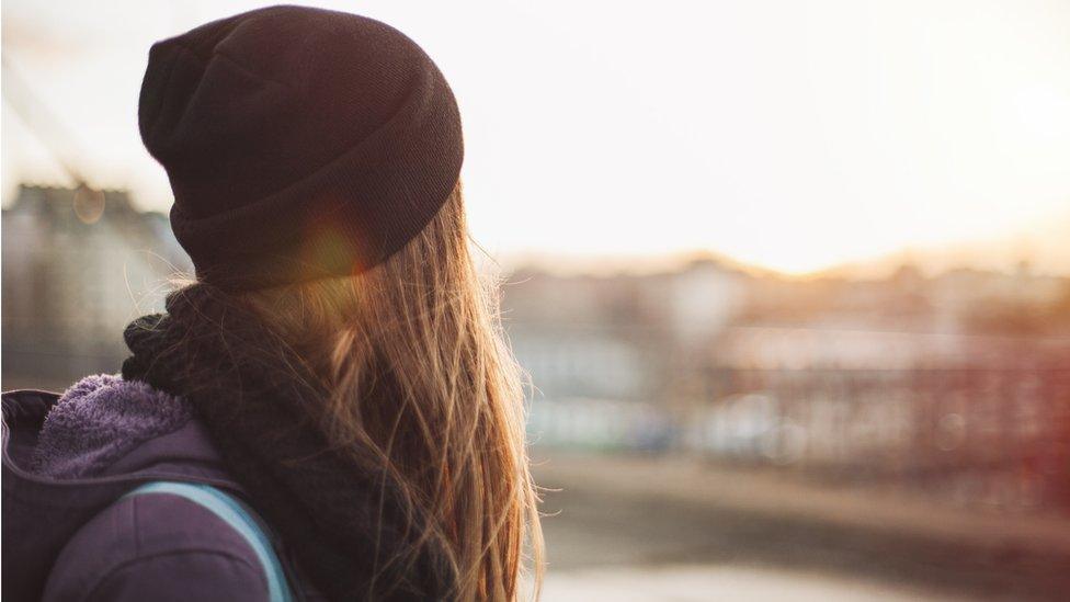 The back of a girl's head