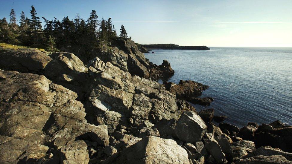 Liberty Point at Roosevelt Campobello International Park on Campobello Island in Canada