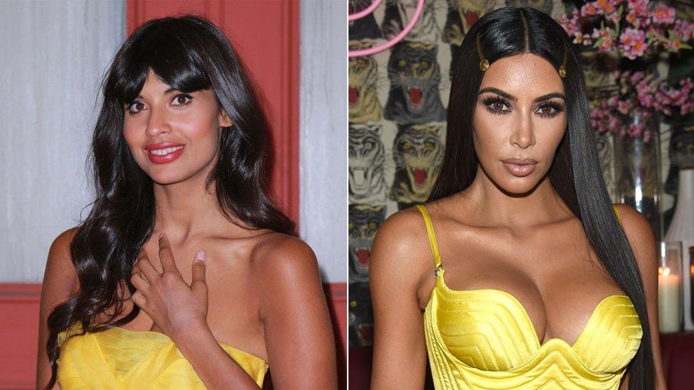 Jameela Jamil and Kim Kardashian