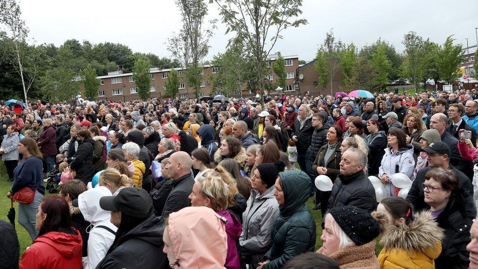 vigil for Noah Donohoe