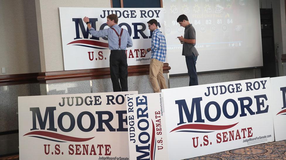 Campaign staff for Moore