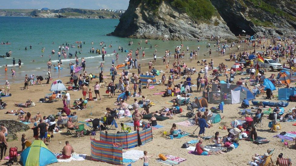 Newquay beach