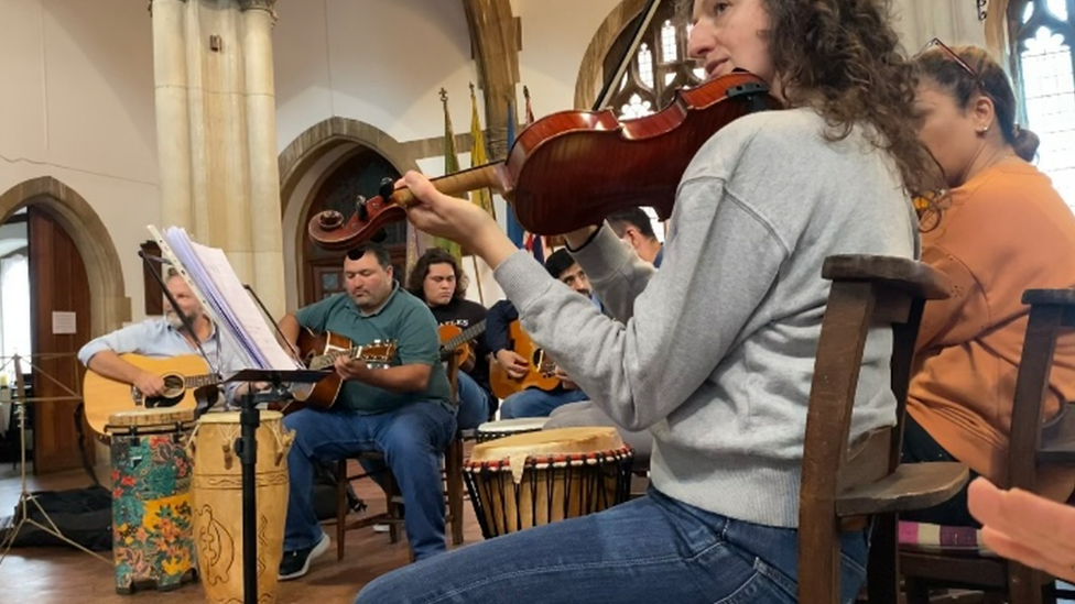 The Dovetail Orchestra performing at St George's in Bristol