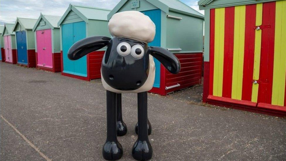 Shaun the Sheep statue