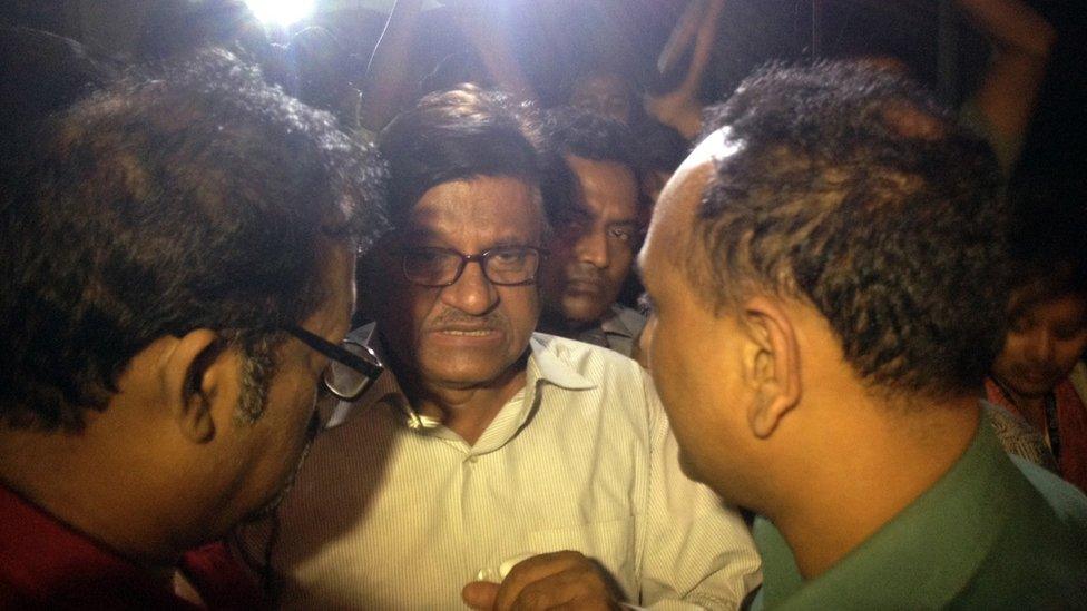 Mr Dipon's father Abul Kashem Fazlul Haq talks to media after his son's death