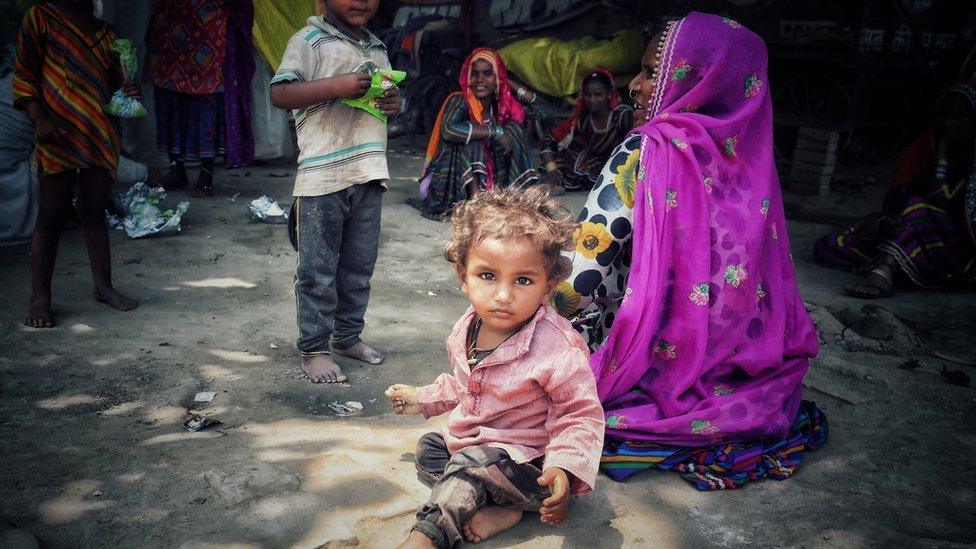 Many were travelling with small children