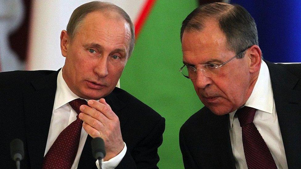 Putin with Lavrov