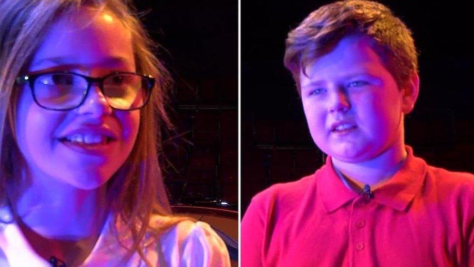 Carys, 11, and Callum, 10, were among those who attended the workshop