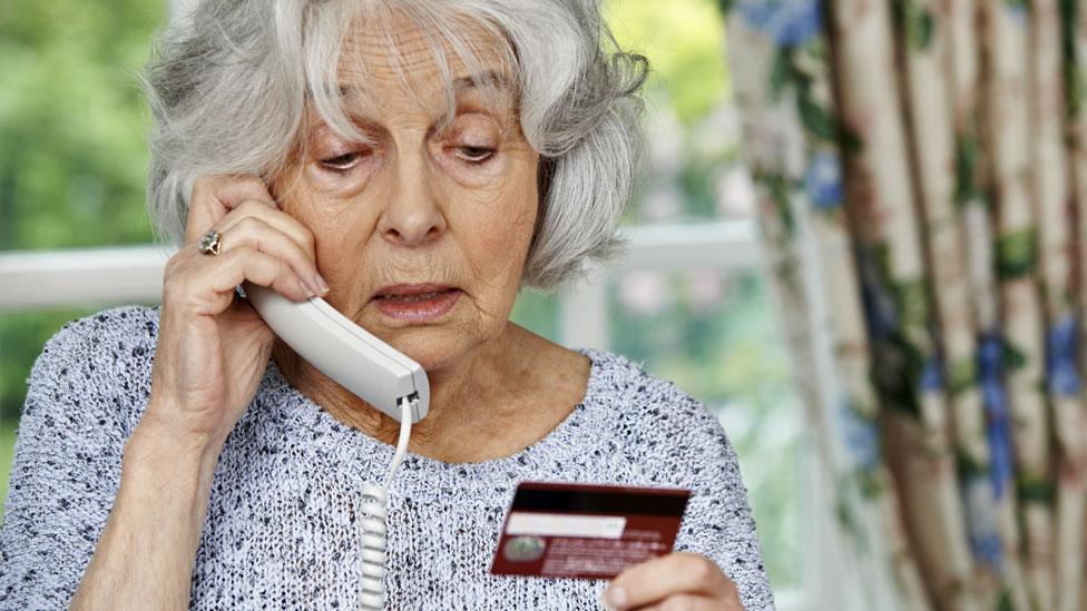 Woman on phone