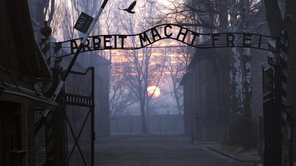 Auschwitz entrance gate