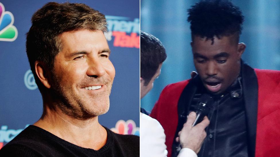 Simon Cowell and Dalton Harris