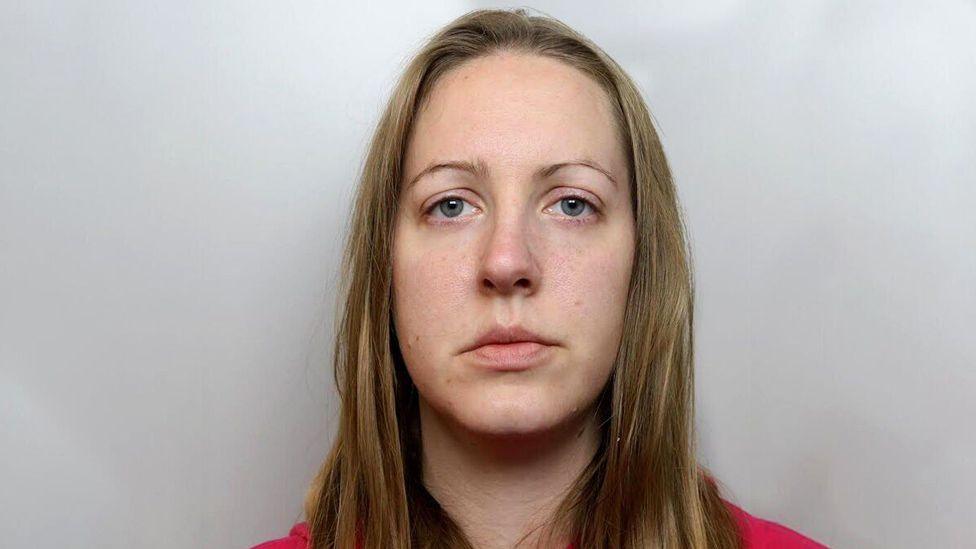 A custody shot of Lucy Letby supplied by Cheshire Constabulary