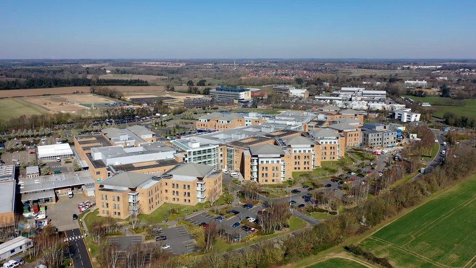 NNUH from the air