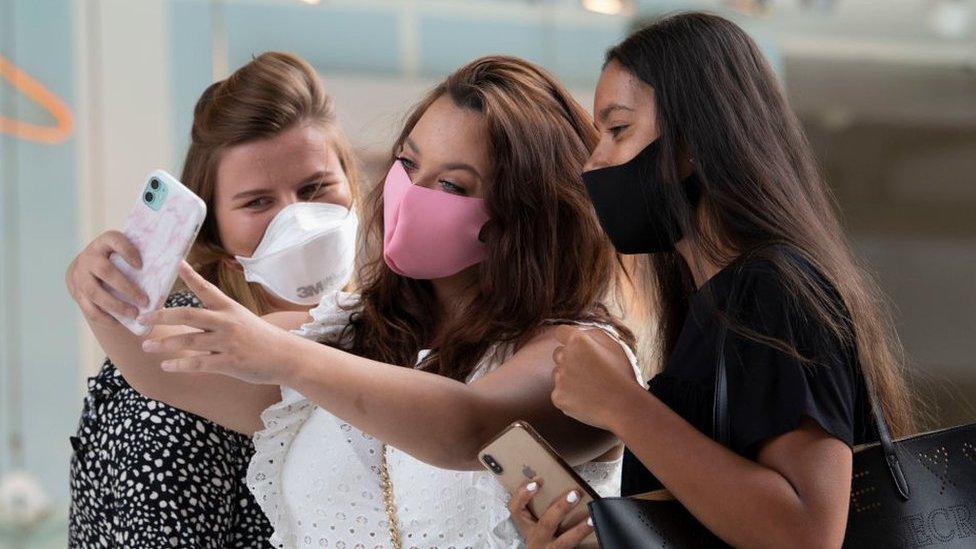 Group of women taking a selfie