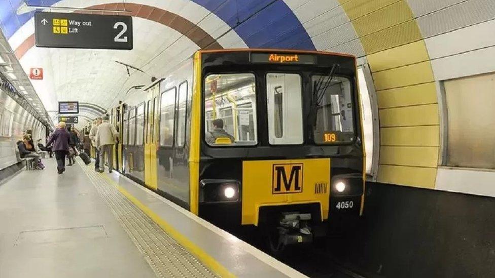 A Metro train