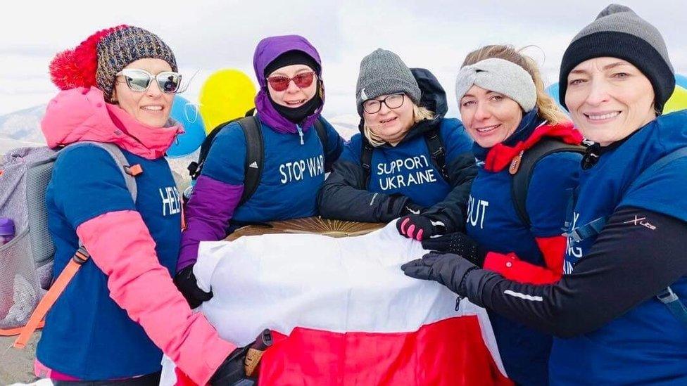 From left to right, Ania Kwiecnska, Agata Reliszka, Agnieszka Nowak-Hek, Slawka Kluszczynska-Stepien and Zofia Szarek