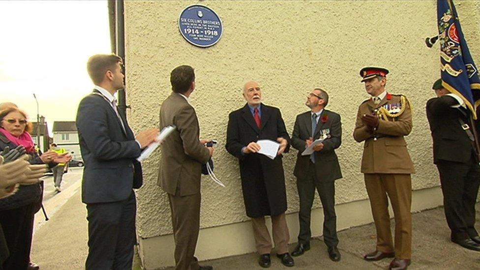 Plaque unveiling