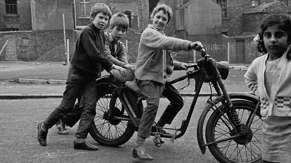 Children playing in Newcastle's West End 1971