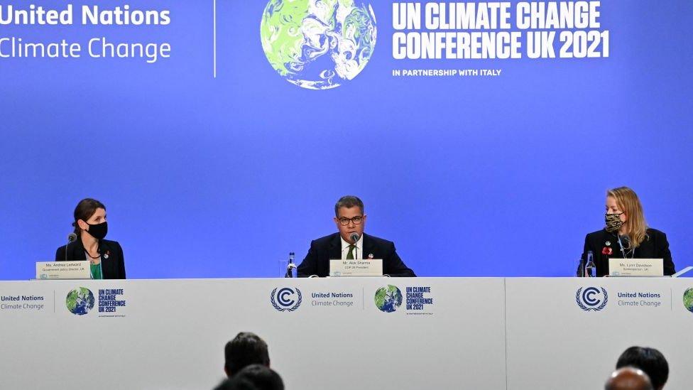 Alok Sharma, COP26 president, holds news conference on 6 November 2021