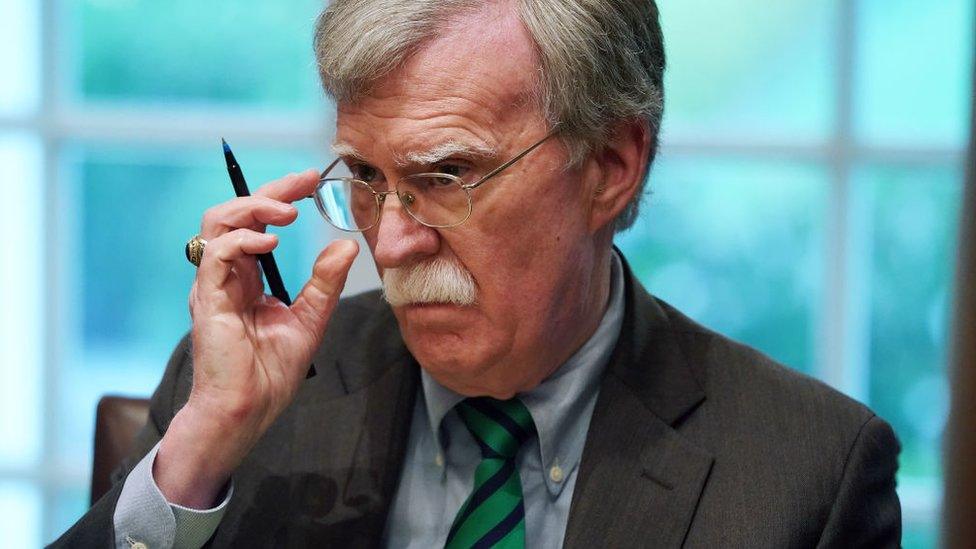 Former national security adviser John Bolton during a bilateral meeting at the White House April 2, 2019