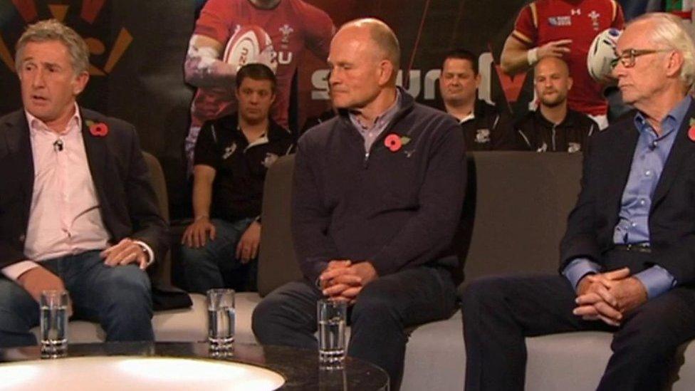 Jonathan Davies, Andy Robinson and Peter Jackson