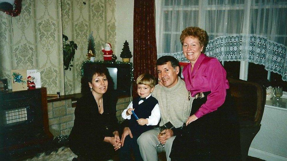 Dennis and Mavis Eccleston with relatives