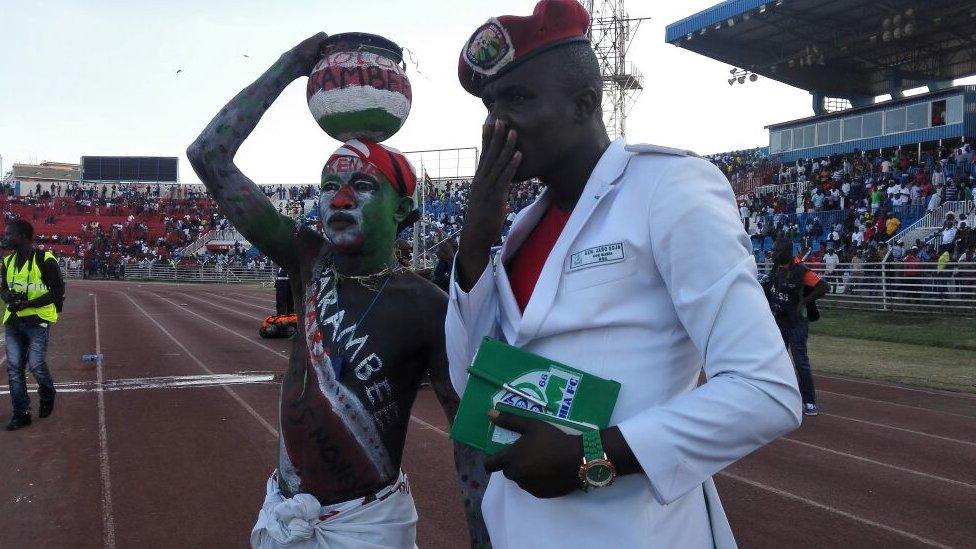 Spectators look on in 29 March 2016